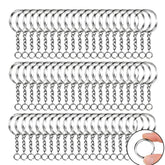 Fizix Metal Split Keychain Ring Parts - Set of 60 Pcs