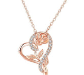 Fizix CZ Chain Heart Shaped Pendent Set (FXAJ414)