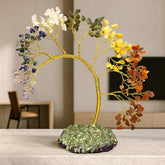 Fizix 200 Beds 7 Chakras Crystal Tree/Gemstone Feng Shui Tree for Good Luck