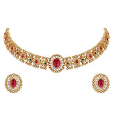 Fizix Traditional Necklace Jewellery Set for Women with Earrings (FXAJ419)