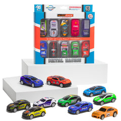 Fizix Metal Cars Set for Kids Pack of 10