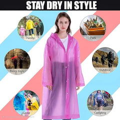 Fizix EVA Rain Coat Waterproof with Hood