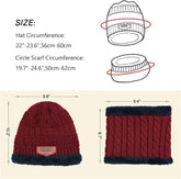 Fizix Gym Winter Cap & Muffler for Men & Women - Set of 1