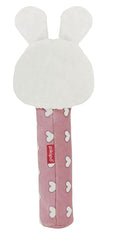 Fizix Bunny Face Rattle Soft Toy