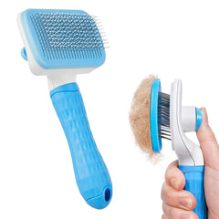 FIZIX Self Cleaning pet Grooming Brush