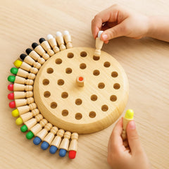 Fizix Wooden Color Memory Chess Game