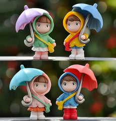 Fizix 4 Pcs Miniature Showpiece Set for Home