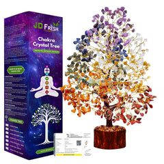 Fizix 300 Beads, 7 Chakra Crystal Tree, Showpiece Good Luck