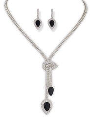 Fizix Sparkling Crystal Diamond Necklace Jewellery Set  (FXAJ413)