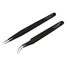 Fizix Non-Magnetic ESD Safe Anti-static Tweezers - Set of 2