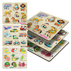 Fizix Wooden Puzzle Combo Set
