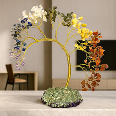 Fizix 200 Beds 7 Chakras Crystal Tree/Gemstone Feng Shui Tree for Good Luck