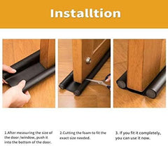 Fizix PVC Door Guard Gap Filler for Door Bottom - 39 Inches Pack of 5