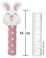 Fizix Bunny Face Rattle Soft Toy