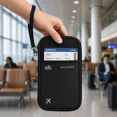 Fizix Passport Bag with Boarding Pass Bag made of Polyester