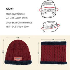 Fizix Gym Winter Cap & Muffler for Men & Women - Set of 1