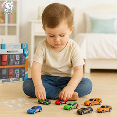 Fizix Metal Cars Set for Kids Pack of 10