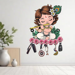 Fizix Premium Cute Krishna Key Holder for Home