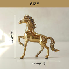 Fizix Aluminium Horse Decorative Figurine Showpiece