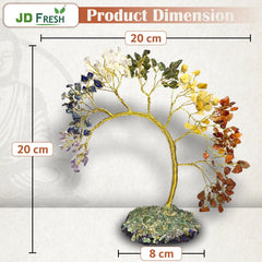 Fizix 200 Beds 7 Chakras Crystal Tree/Gemstone Feng Shui Tree for Good Luck