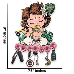 Fizix Premium Cute Krishna Key Holder for Home