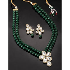 Fizix Pearl Kundan Necklace & Jewellery Set (FXAJ421)