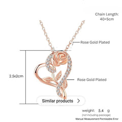 Fizix CZ Chain Heart Shaped Pendent Set (FXAJ414)