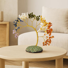 Fizix 200 Beds 7 Chakras Crystal Tree/Gemstone Feng Shui Tree for Good Luck