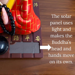 Fizix Solar Buddha Moving Head & Hand for Car Dashboard