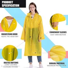 Fizix EVA Rain Coat Waterproof with Hood
