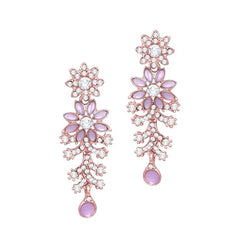 Fizix Diamond Necklace Jewellery Set with Earrings and Maang Tikka (FXAJ402)
