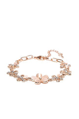 Fizix Rose Gold Plated Crystal Bracelet Bangle Jewellery (FXAJ415)