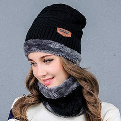 Fizix Gym Winter Cap & Muffler for Men & Women - Set of 1