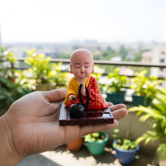 Fizix Solar Buddha Moving Head & Hand for Car Dashboard