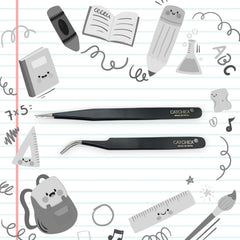 Fizix Non-Magnetic ESD Safe Anti-static Tweezers - Set of 2