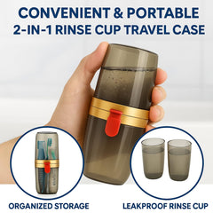 FIZIX  Capcule Shaped Travel toothbrush holder