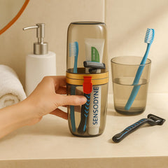 FIZIX  Capcule Shaped Travel toothbrush holder