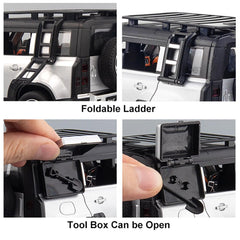 FIZIX 1:24 Scale Metal Die Cast Defender Car