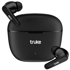 Truke Buds S2 Lite TWS MEMS Quad-Mic ENC, 48H Playtime, 10mm Real Titanium Speaker, Gaming Mode, Type-C Fast Charge, AAC Codec, BT 5.1, IPX4